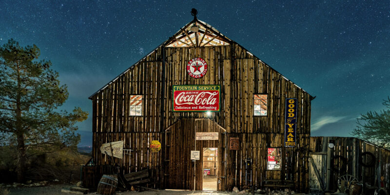 Light painting 101: A barn glowing from within