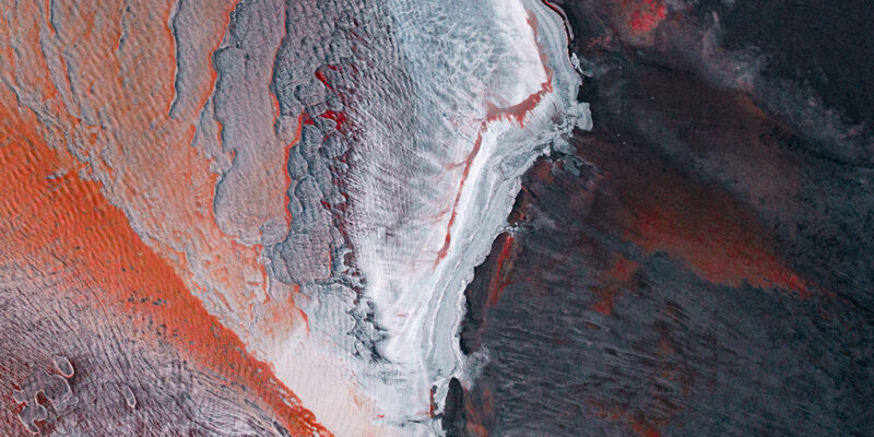 Abstract aerial photography reveals “Chemical Waste Art”