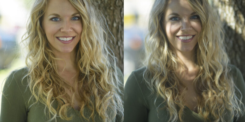 Removing harsh shadows using natural light