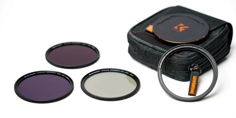 K&F CONCEPT Magnetic Filter Kit (CPL + ND8 + ND64 + Magnetic Adapter Ring)